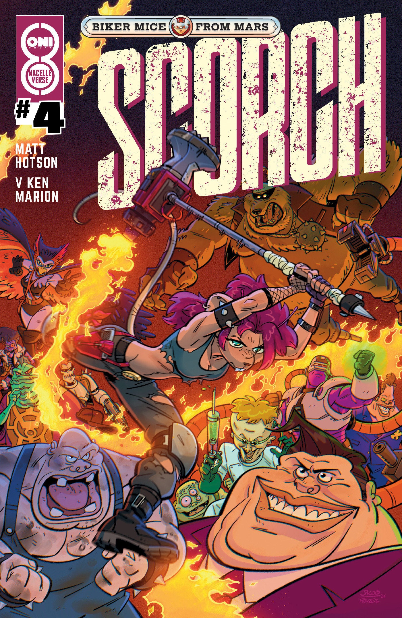 Biker Mice From Mars Scorch #4 Cover B Jacob Perez Variant